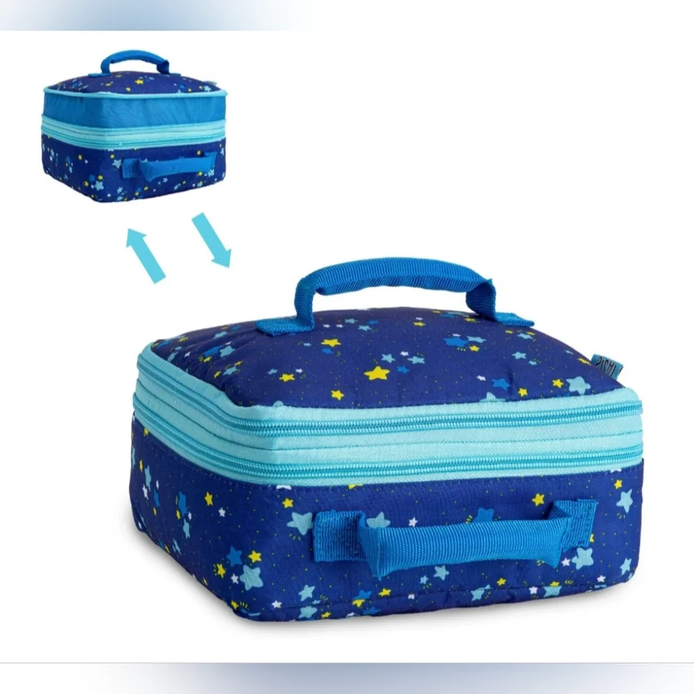 Tasty Expandable Inaulated Reusable Cloth Lunchbag - Picture 3 of 7